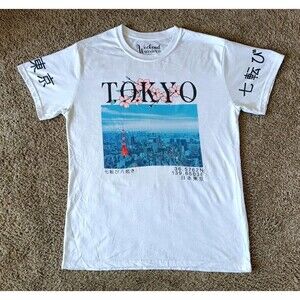 Tokyo Japan T-Shirt Men's Large White Short Sleeve